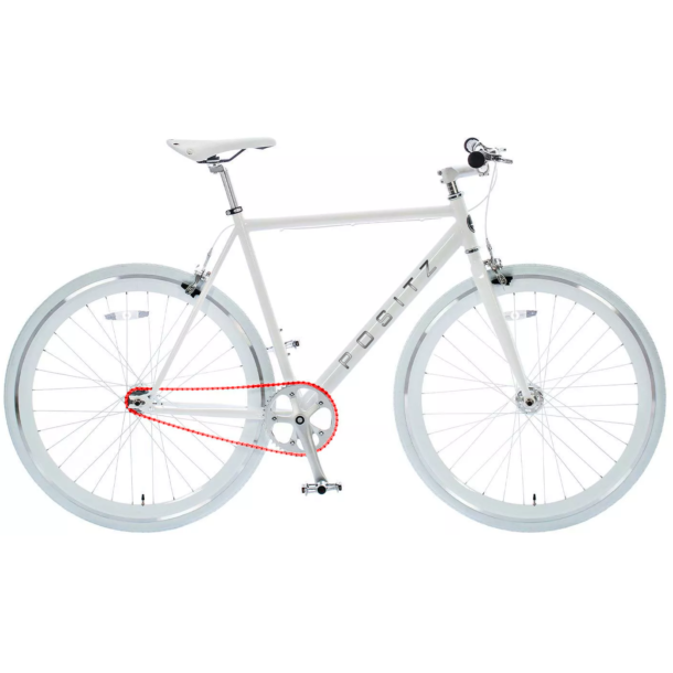 Positz Single Speed Fixie Bike Coloured Chain - Red - Image 3