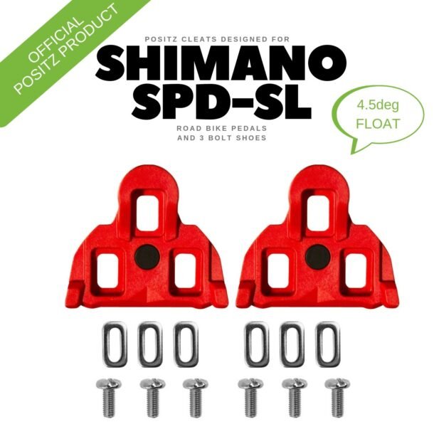 Cleats Red for SPD-SL Pedals - Image 4