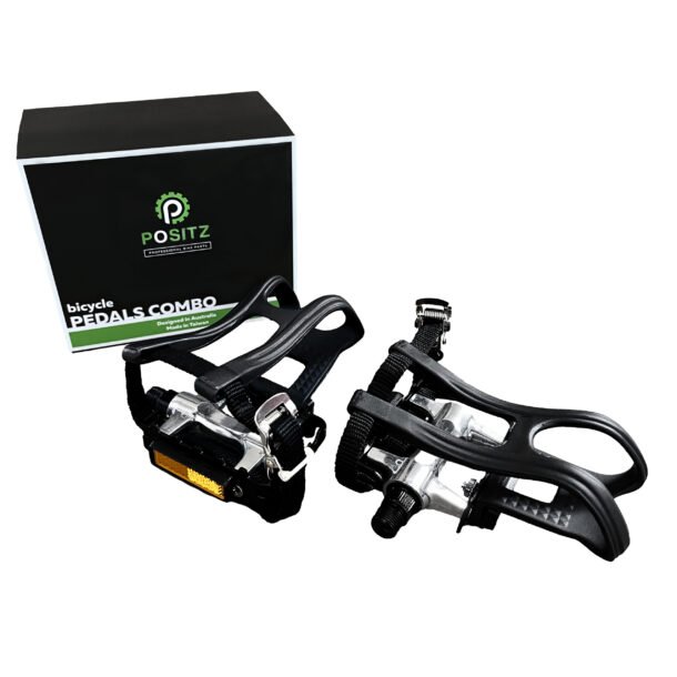 Toe Clip and Strap Heavy Duty Pedals 9/16in - Image 2